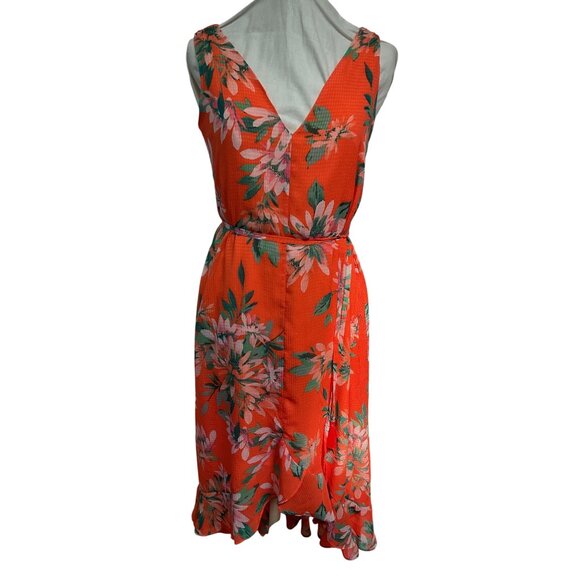 Tommy Bahama Joyful Blooms Orange Floral Sleeveless Maxi Dress XS - Picture 4 of 8